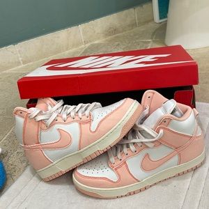 Womens Nike dunk highs Artic orange